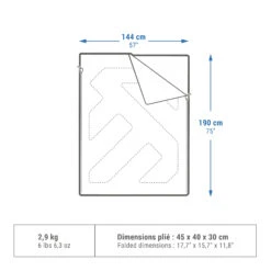 Quechua CAMPING SLEEPING BAG - ARPENAZ 10° DOUBLE 10 Quechua CAMPING SLEEPING BAG - ARPENAZ 10° DOUBLE -Ever Camp k02b0e6a024bd6f34cc72fd96f6c0e1b0