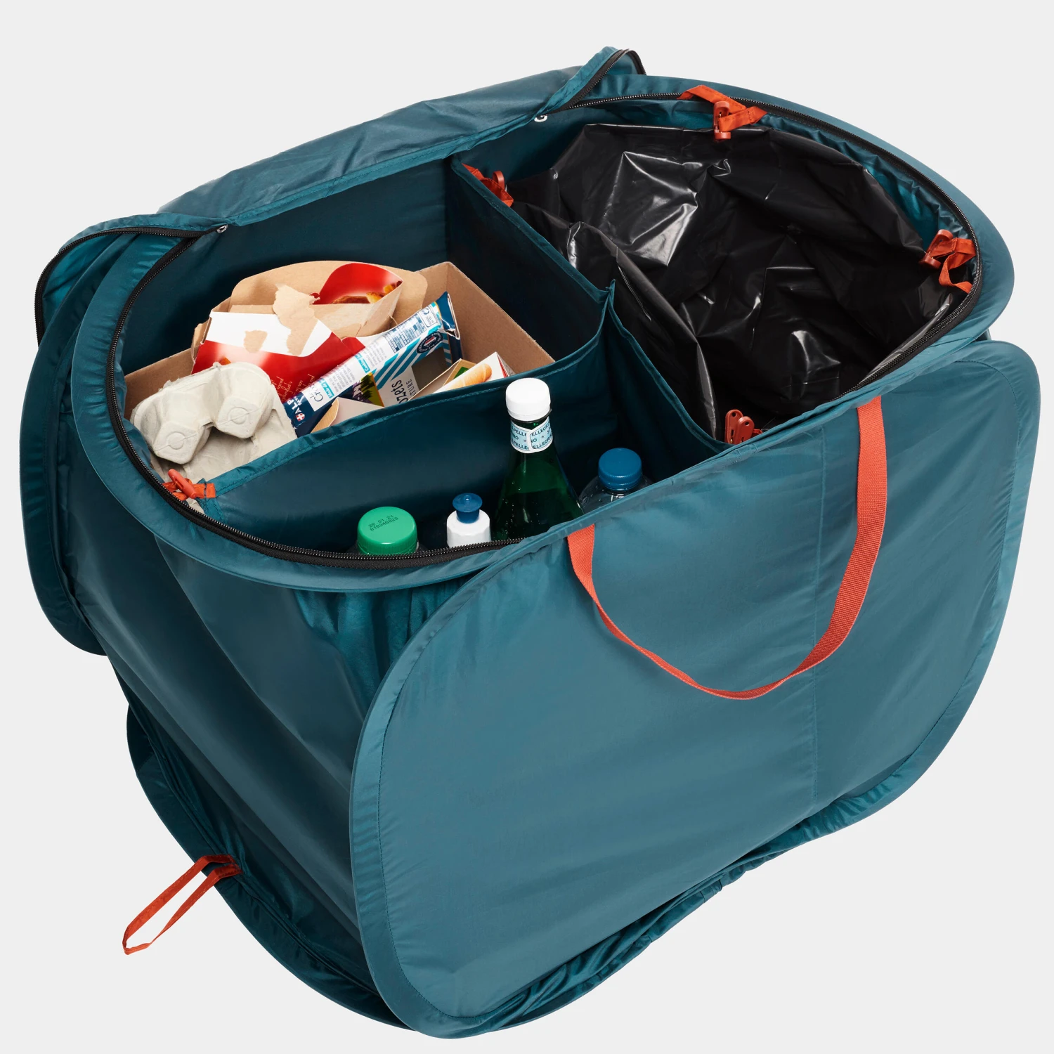 Quechua Camping Recycling Bin - 3 Compartments - 80 Litres 5 Quechua Camping Recycling Bin - 3 Compartments - 80 Litres - Image 3