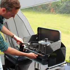 Twin Burner Gas Stove & Grill 11 Twin Burner Gas Stove & Grill -Ever Camp k37f16a71d8b358cebe612ce5dcfbe5ff