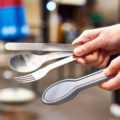 Black+Blum Stainless Steel Cutlery Set With Case Grey -Ever Camp k6e8860304869fc8c8346ff2f981f5405