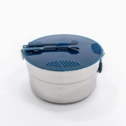 Quechua Hiker's Camping Stainless Steel Cooking Set MH100 4 Person (2.6 L) -Ever Camp k73fcf6f46345e0083dd43cbea33b70e4