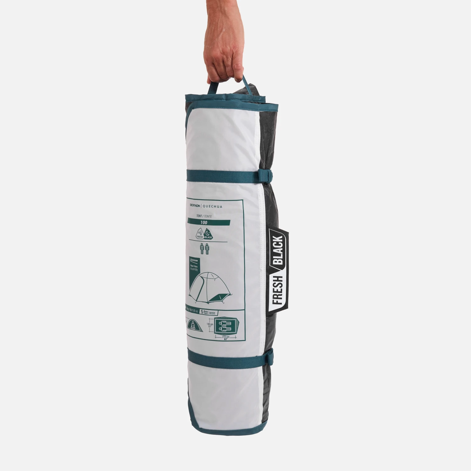 Quechua 2 Man Blackout Tent MH100 5 Quechua 2 Man Blackout Tent MH100 - Image 3