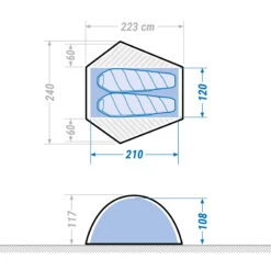 2 Man Dome Trekking Blackout Tent - MT500 F&B 21 2 Man Dome Trekking Blackout Tent - MT500 F&B -Ever Camp kc848671a3a5ea01d2201e540edd0ea41 1