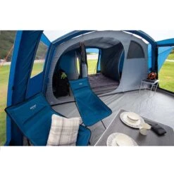 Vango Micro Tall Camping Chair - Blue -Ever Camp kce743a64181c01850afb2a278318a2c4