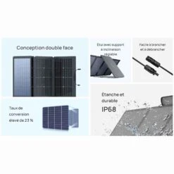 EcoFlow 220W Bifacial Portable Solar Panel -Ever Camp kcf2ed7bf7361314deacf7151415c8b89