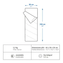 Quechua Cotton Camping Sleeping Bag 15 Quechua Cotton Camping Sleeping Bag -Ever Camp kdf259d1335903c870ce7a4ecf5987bac