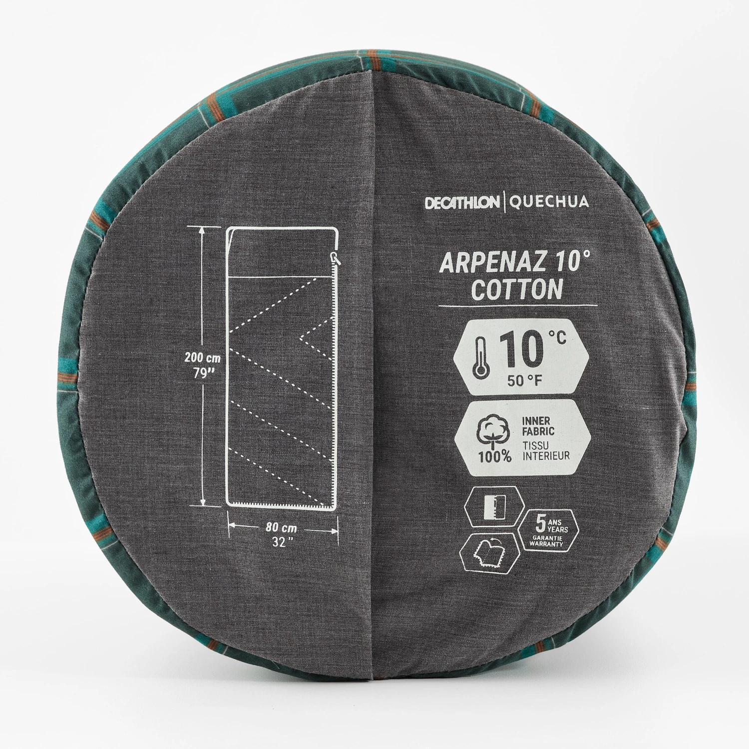 Quechua Cotton Camping Sleeping Bag 10 Quechua Cotton Camping Sleeping Bag - Image 8